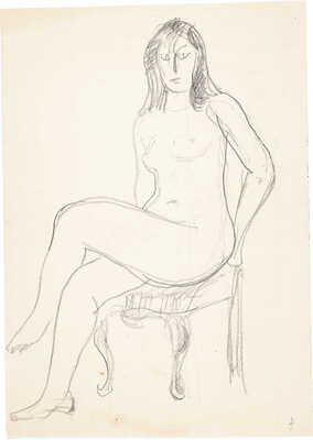 Лебедева Сарра Дмитриевна. Лот из двух набросков: